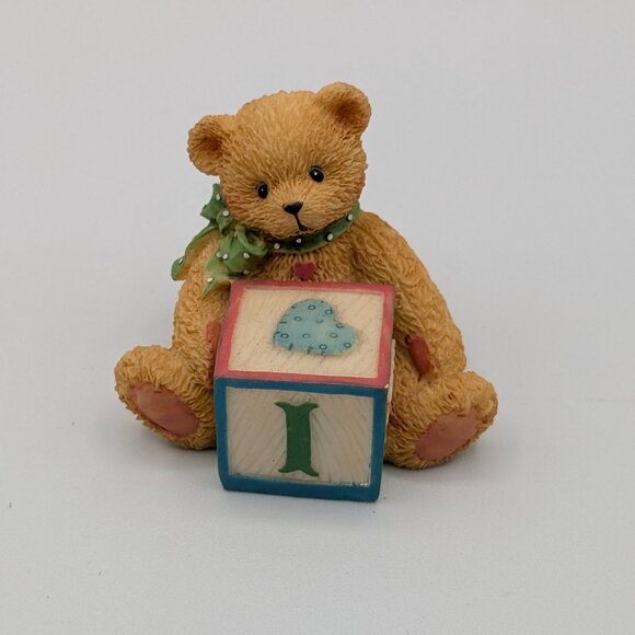 Cherished Teddies Bear with ABC "I" Block (158488I) 1995 - Picture 3 of 10
